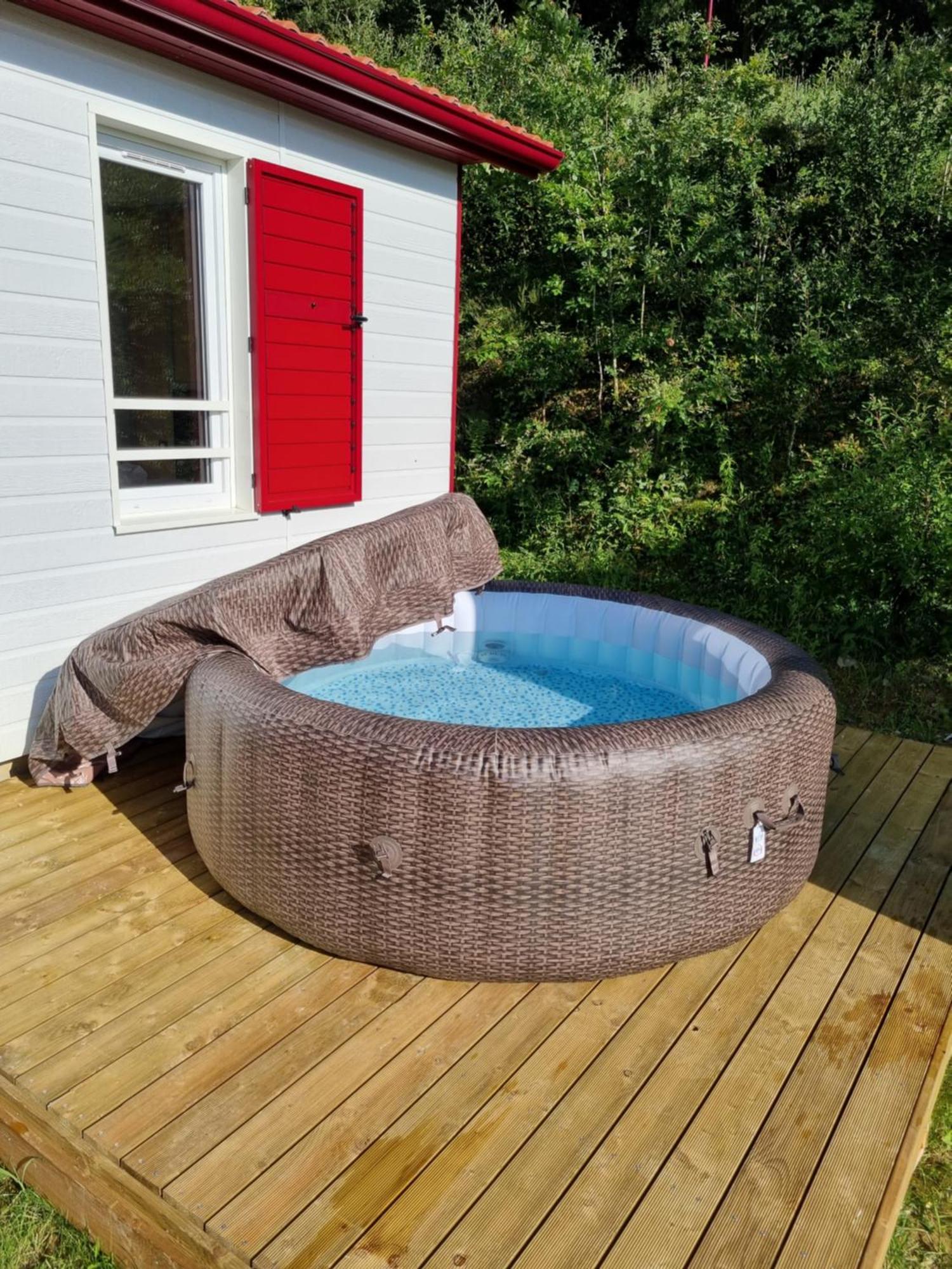 Chalet Etxetxoa, De 1 A 4 Personnes Avec Climatisation, Terrain Prive Et Piscine Hasparren Bagian luar foto